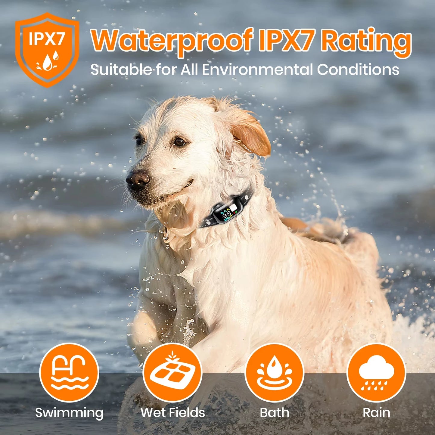 2026 AI-Powered Dog Training Collar - 3300Ft Range, Automatic Mode & IPX7 Waterproof Anti-Bark Solution