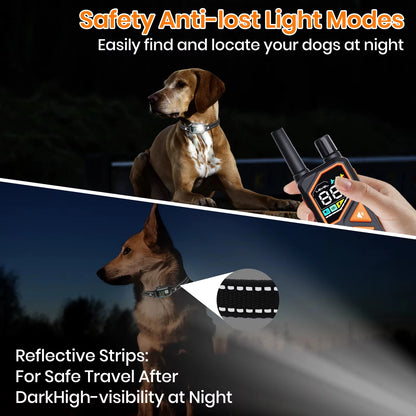 2026 AI-Powered Dog Training Collar - 3300Ft Range, Automatic Mode & IPX7 Waterproof Anti-Bark Solution