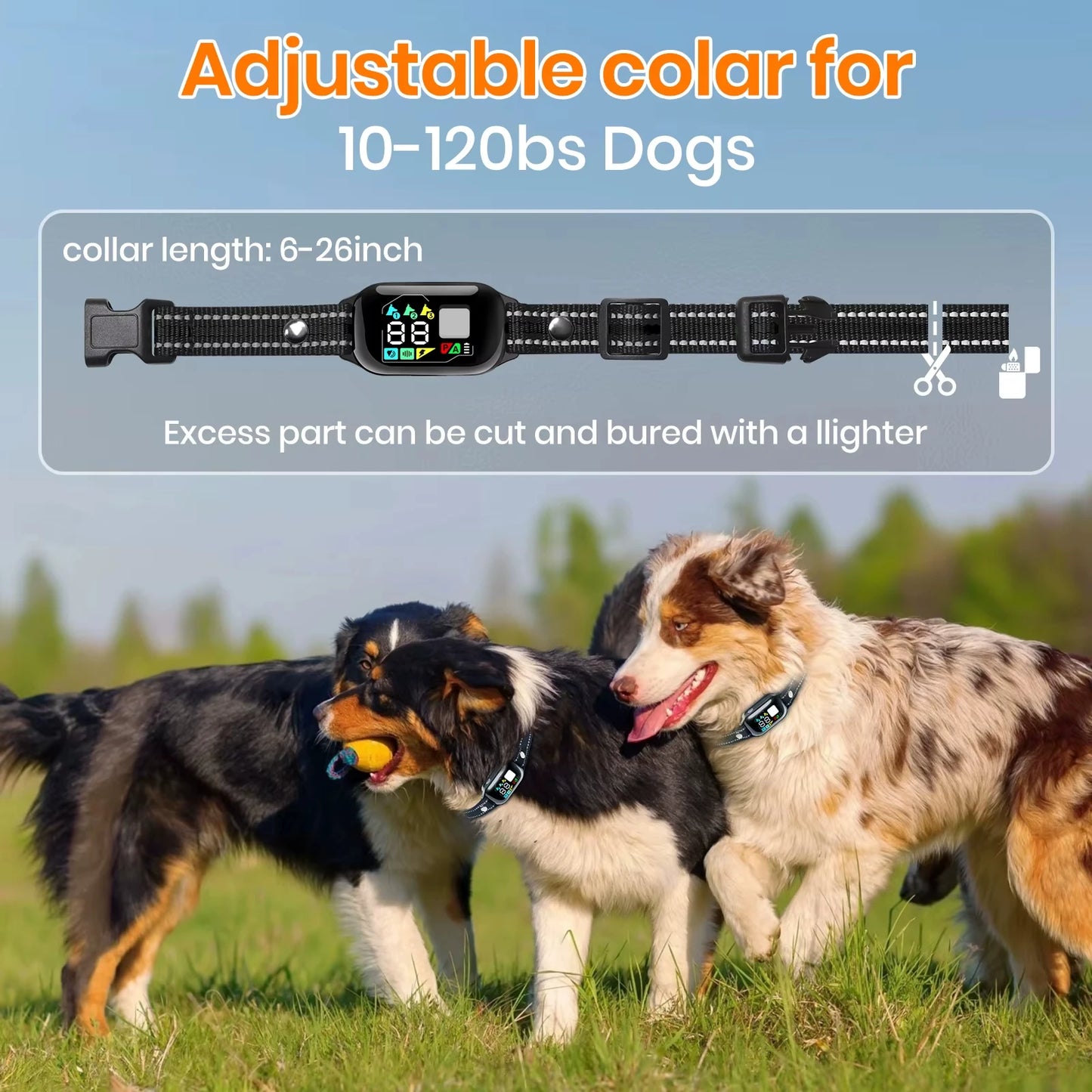 2026 AI-Powered Dog Training Collar - 3300Ft Range, Automatic Mode & IPX7 Waterproof Anti-Bark Solution